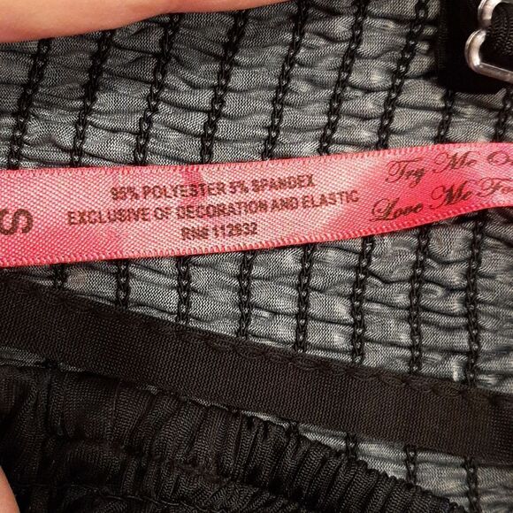 NWOT Christina Love Black Maxi Dress with Pink Floral Pattern - Picture 6 of 9